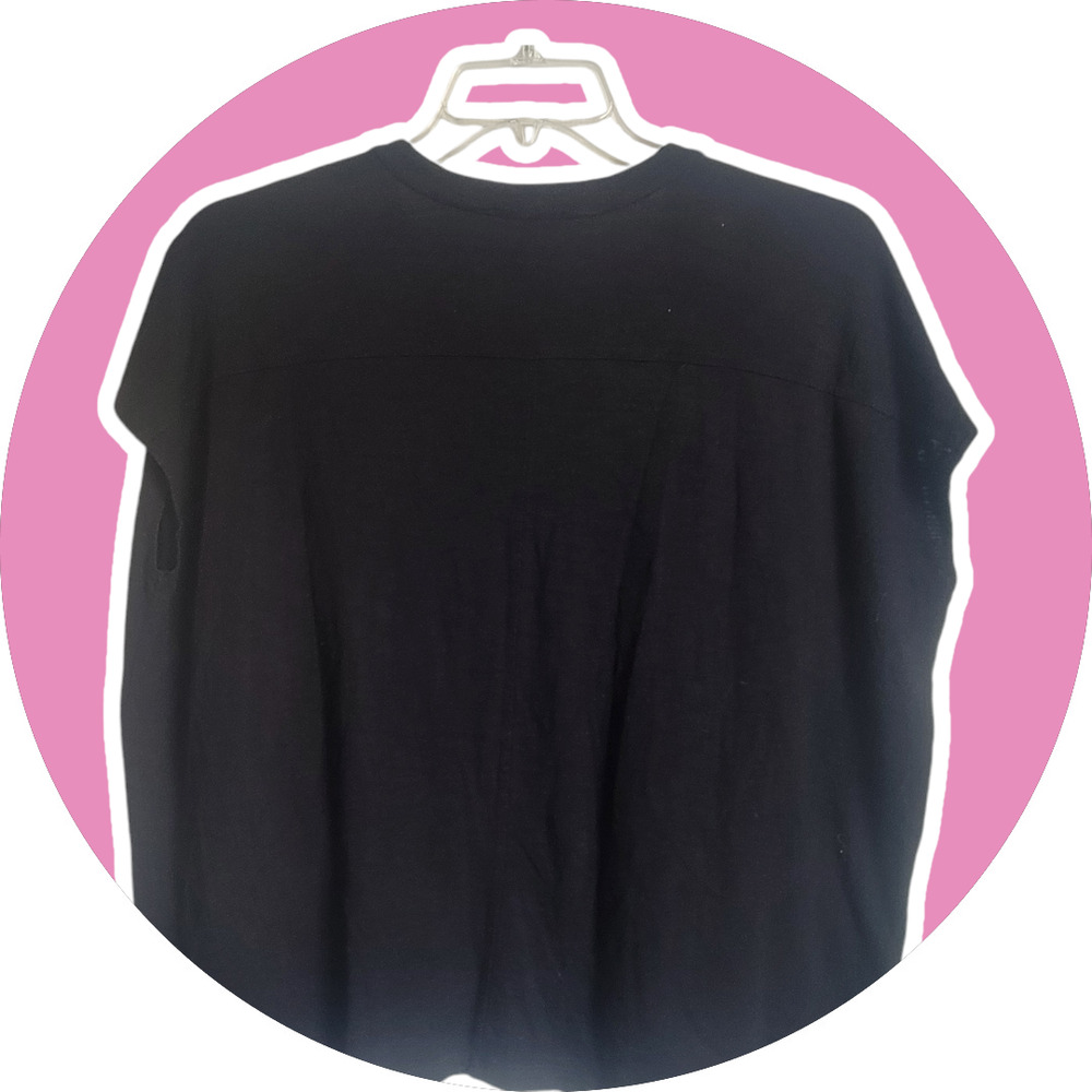 Lilla P Women Black Shirt Size XS Pima Cotton Blend Goth WhimsyGoth - Picture 7 of 9
